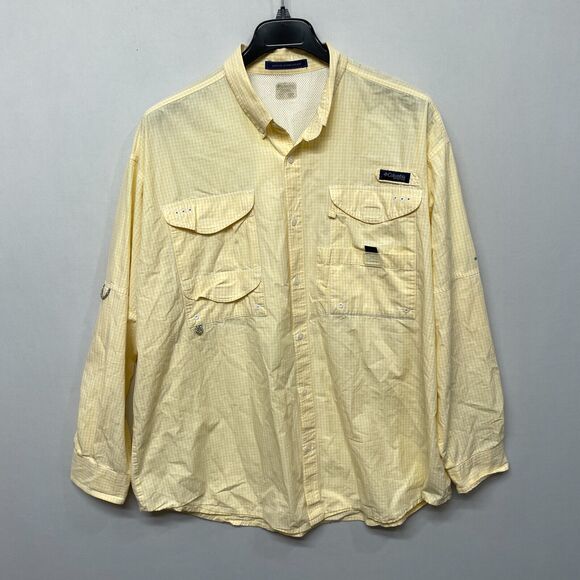 Columba PFG Men Superbone Head Button Shirt Top Size 2X or 3X Fishing B331 -4 - Picture 1 of 16